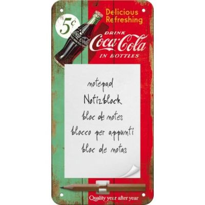 Coca Cola Reklama Retro Notes Notatnik Magnes na Lodówkę